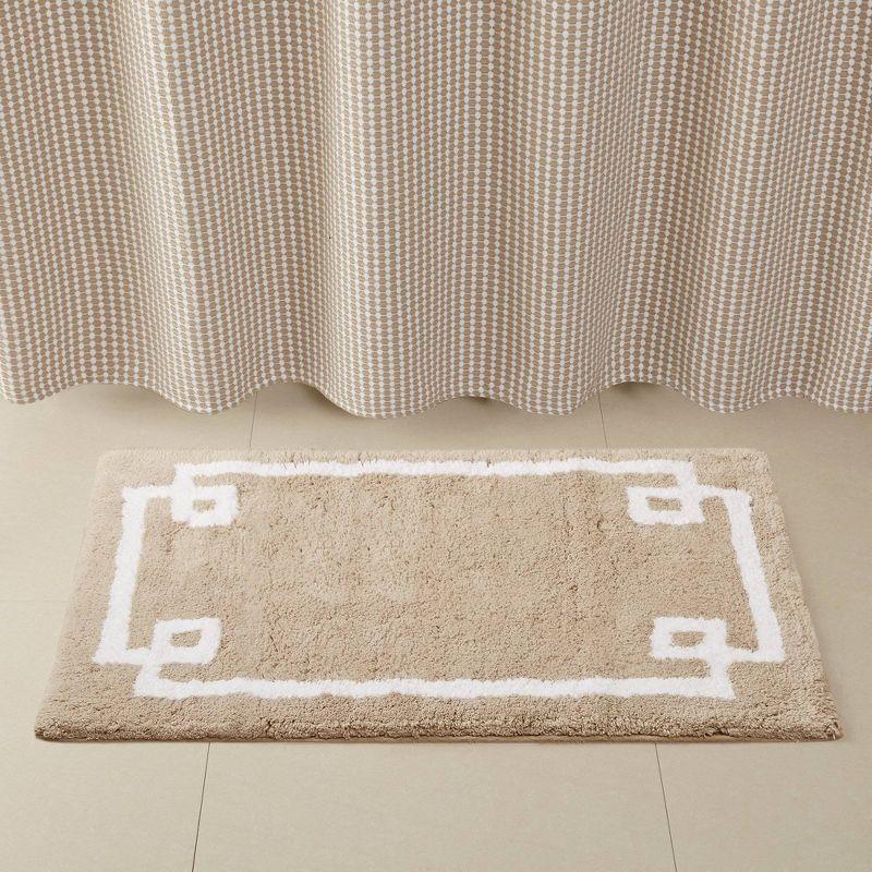 100% Cotton Tufted Bath Rug with Non-Slip Backing