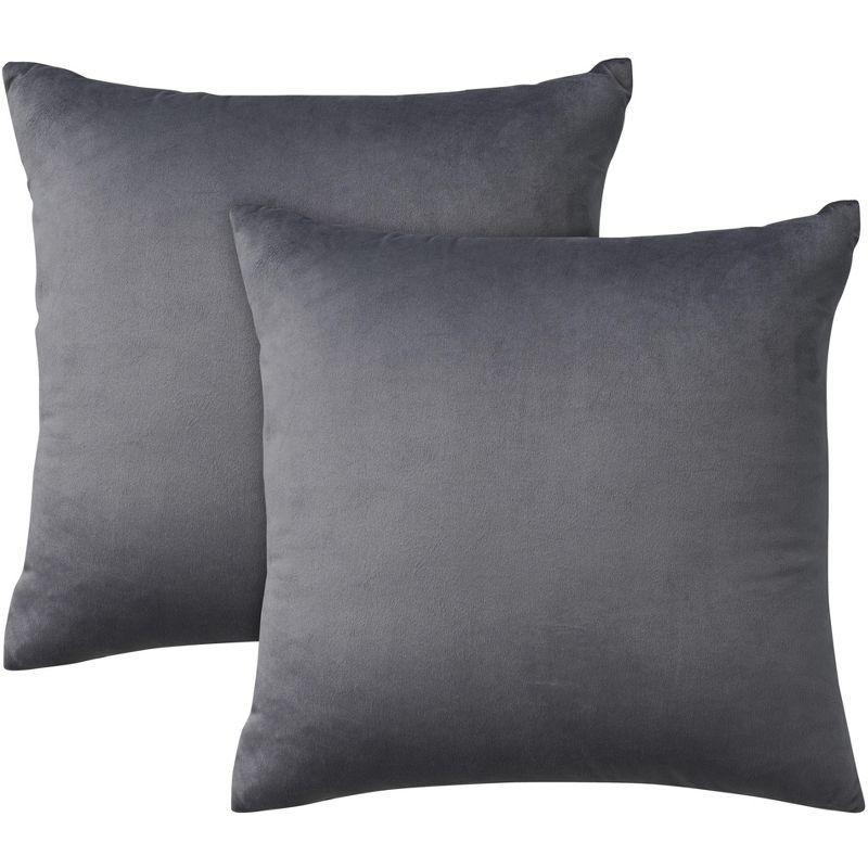 Mina Victory Sofia Velvet Lines 18" x 18" Set of 2 Indoor Throw Pillow