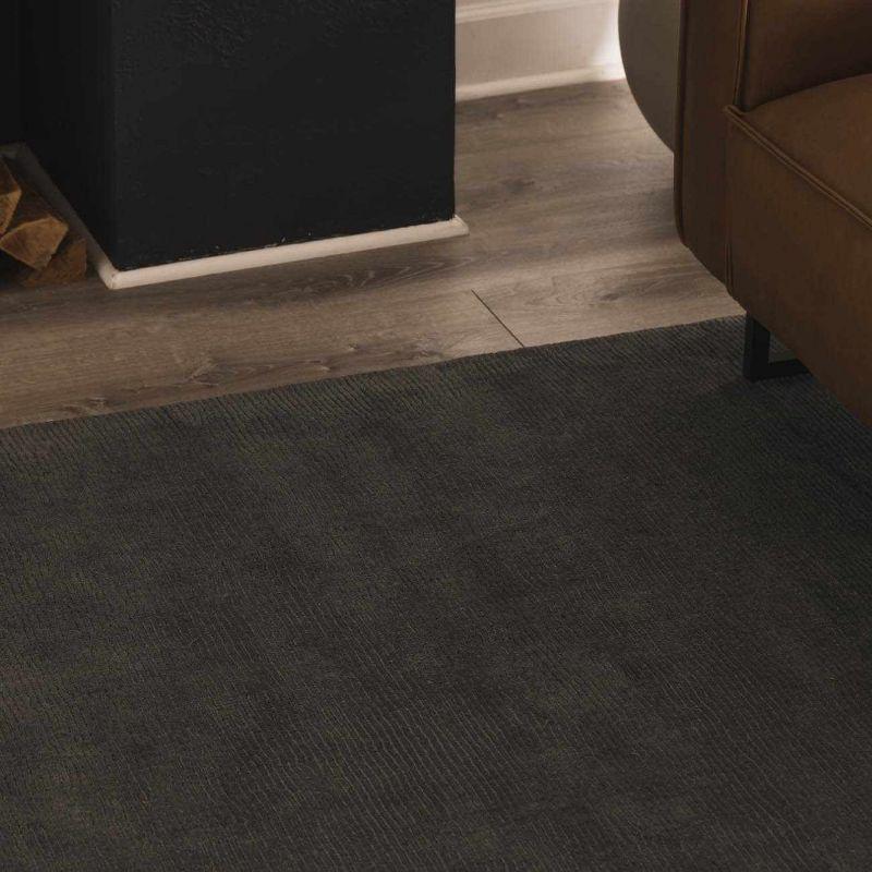 Hauteloom Rectangle Area Rug  Charcoal