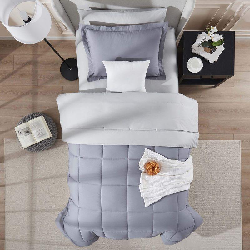 Bed-in-A-Bag Reversible Comforter Set with Bed Sheets