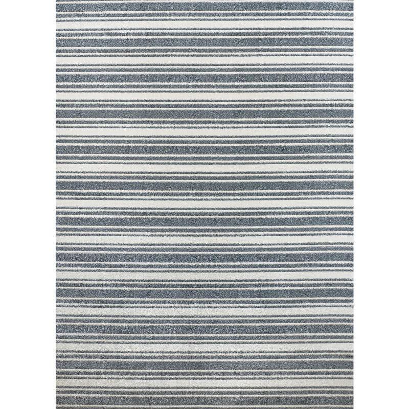 JONATHAN Y Fawning Two-Tone Striped Classic Low-Pile Machine-Washable Area Rug