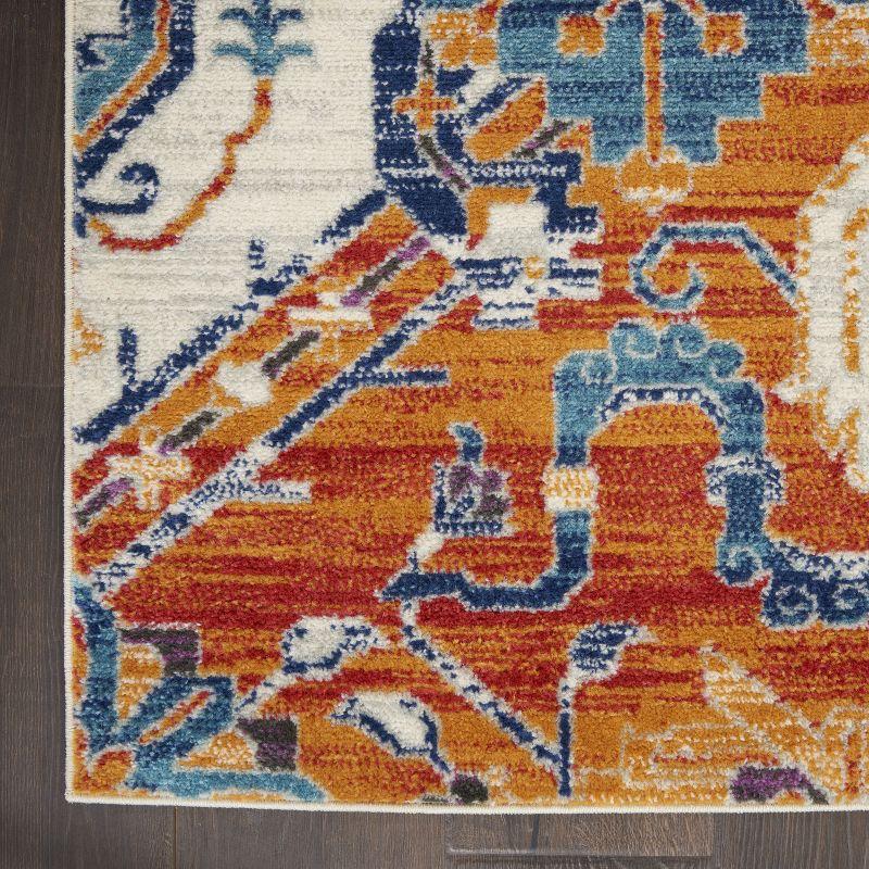 Nourison Passion Floral Geometric Indoor Rug Multicolor 3'9" x 5'9"