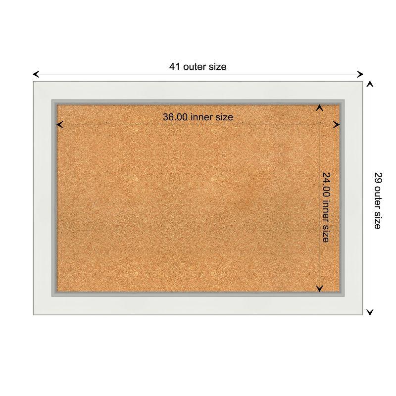 Amanti Art Eva Framed Corkboard, Natural Cork