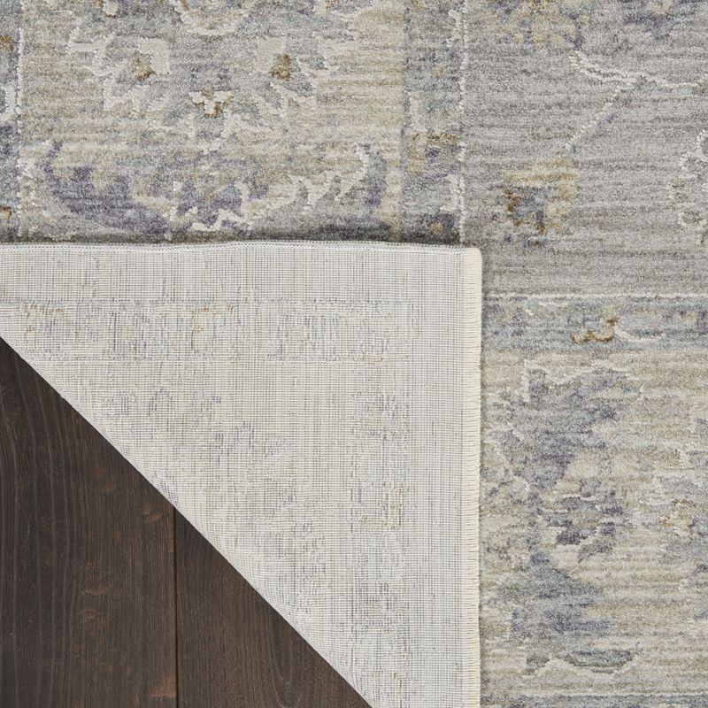 Nourison Asher ASR02 Indoor only Area Rug - Grey 5'3" x 7'8"
