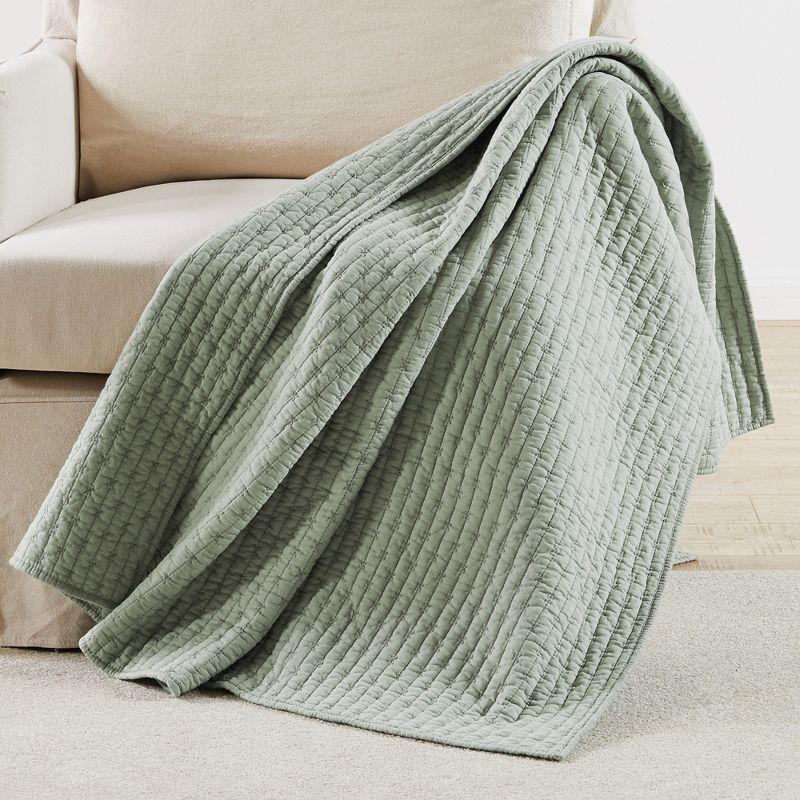 Cross Stitch Quilted Throw - Levtex Home