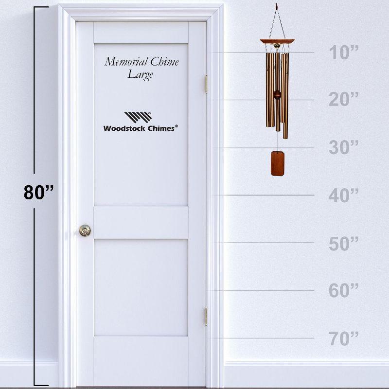 Woodstock Windchimes Reflections Memorial Chime, , Wind Chimes For Outside, Wind Chimes For Garden, Patio, and Outdoor Decor, 36"L
