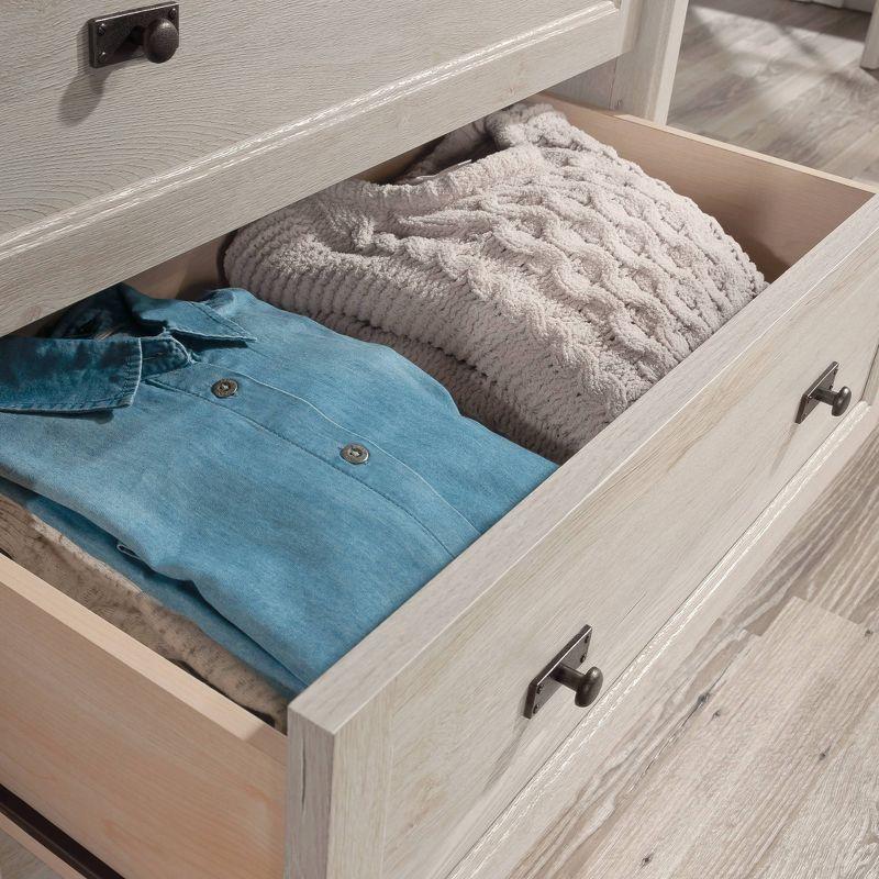 Costa 4 Drawer Chest Chalked Chestnut - Sauder: Storage Furniture for Bedroom, Smooth Metal Runners