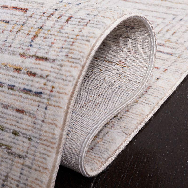 Harlow HAR105 Power Loomed Area Rug - Ivory Grey/Rust - 8'x10' - Safavieh.