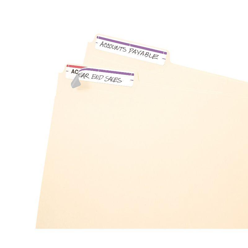 Avery Easy Peel Laser/Inkjet File Folder Labels 2/3" x 3 7/16" Purple 537829