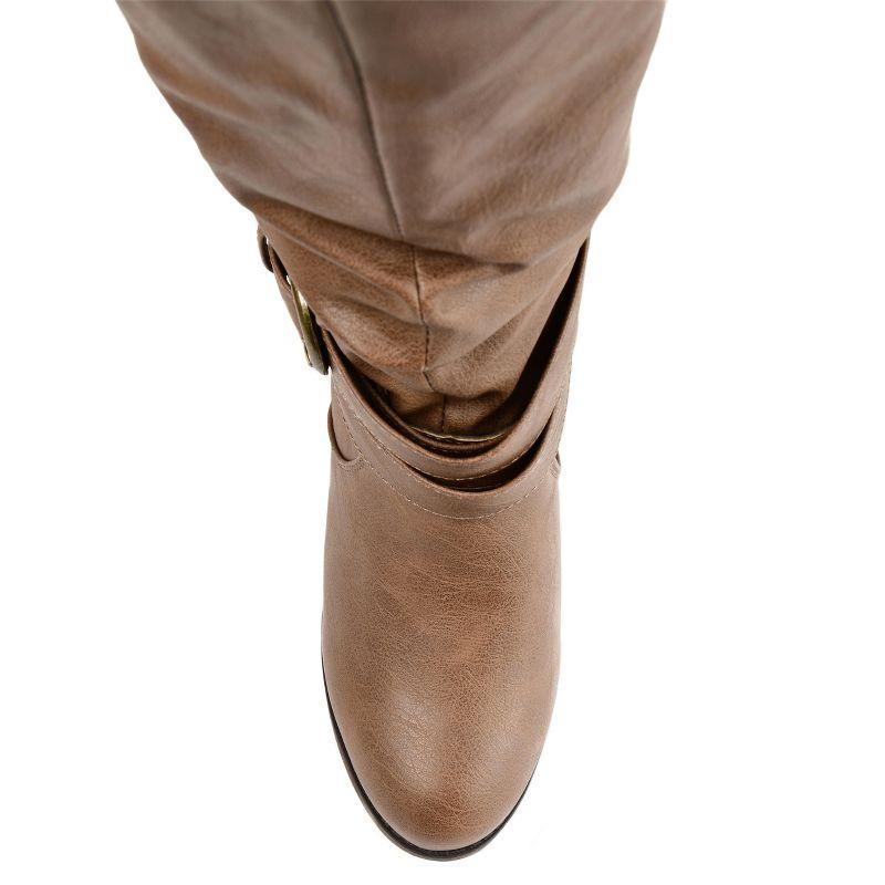 Journee Collection Wide Width Wide Calf Women's Late Boot Taupe 8 W