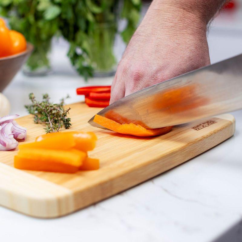 JOYCE CHEN Joyce Chen Large Burnished Bamboo Cutting Board, 10X15-Inch