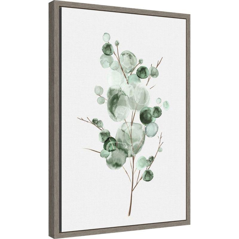 Amanti Art Tender Sprout I (Eucalyptus) by Eva Watts Canvas Wall Art Print Framed 16 x 23-in.