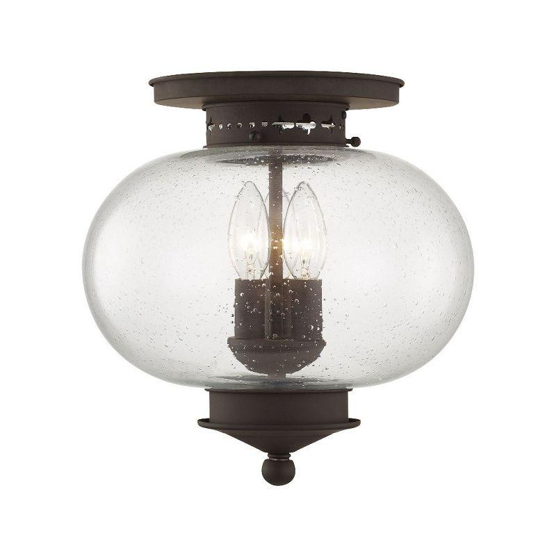 Livex Lighting Harbor 3 - Light Flush Mount in  Bronze