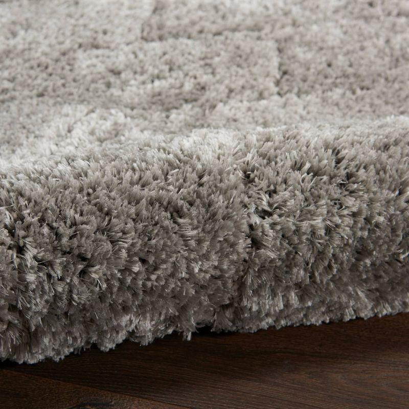 Dreamy Shag Abstract Grey Area Rug