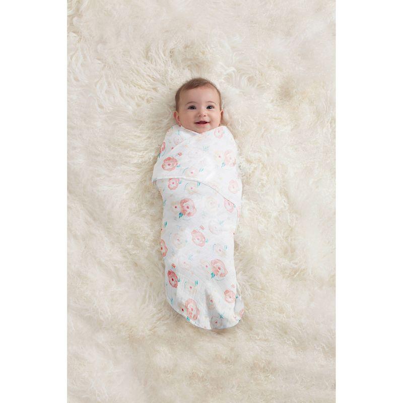 aden + anais essentials Muslin Swaddle Blankets - Full Bloom - 4pk