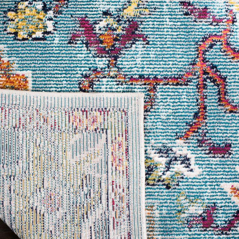 Crystal CRS501 Loomed Indoor Area Rug - Teal/Orange - 6'7"x9'2" - Safavieh