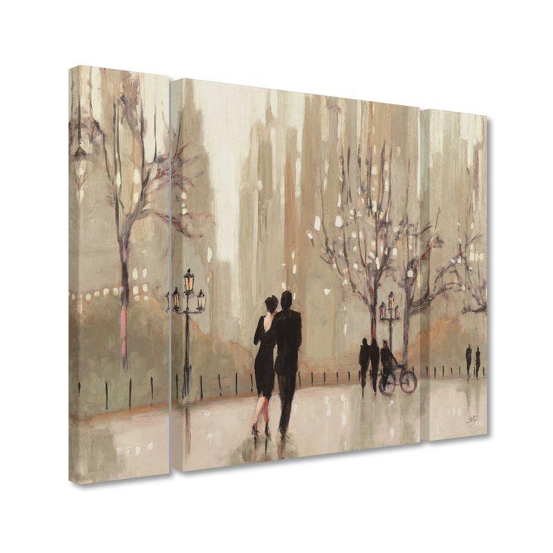 Julia Purinton Evening Out Neutral Canvas Triptych Art Set