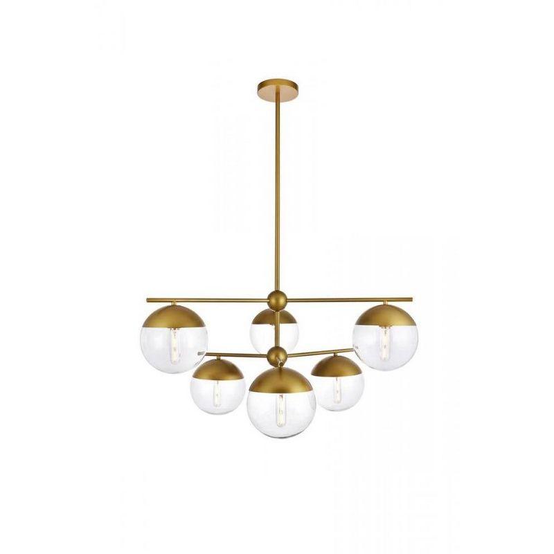 Yearby 6 - Light Dimmable Tiered Chandelier