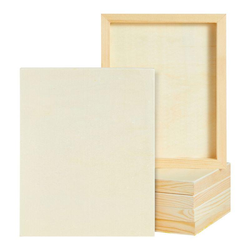 8x10 Natural Pinewood Unfinished Wooden Canvas Boards for Painting