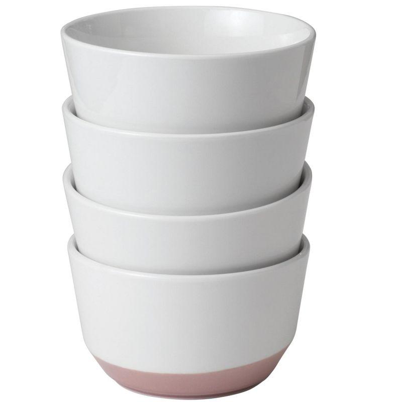 Austin Libbey 28-Ounce Porcelain Soup Salad Bowl, Set Of 4