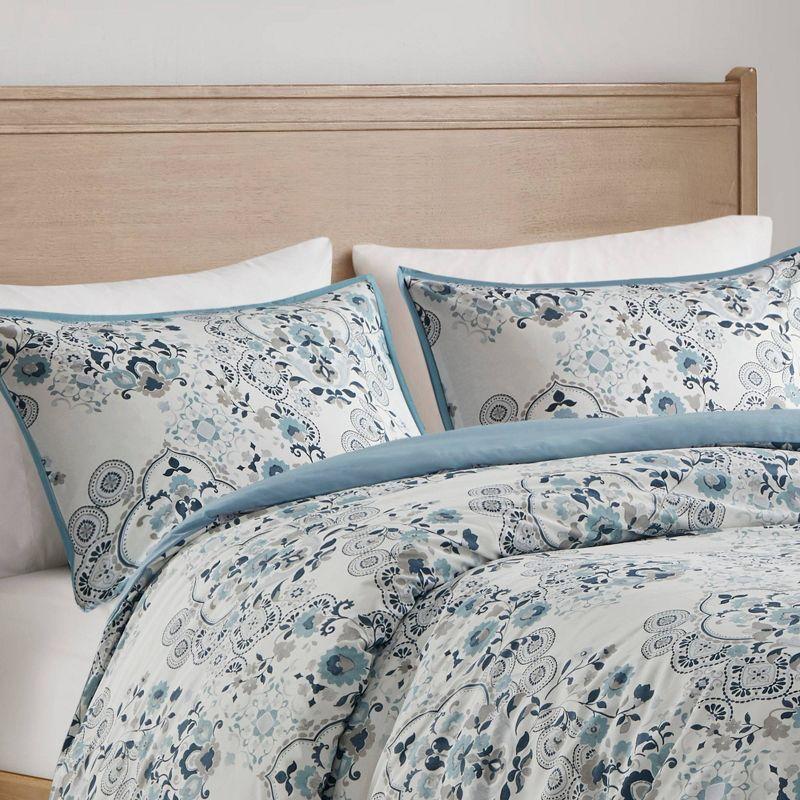 Brielle Cotton Floral Printed Duvet Cover Set