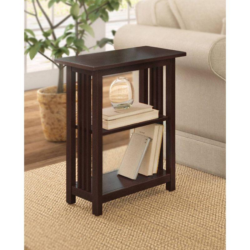 2-shelf End Table Wood Espresso - Alaterre Furniture