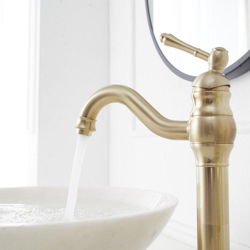 VIBRANTBATH 9310-BG Vessel Sink Faucet Single-handle Bathroom Faucet with Drain Assembly