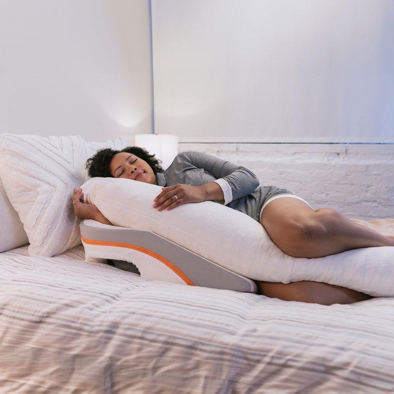 MedCline Reflux Relief System - Bed Wedge Pillow for Acid Reflux Relief, Full Body Pillow with Arm Hole - Large - 6' & Above