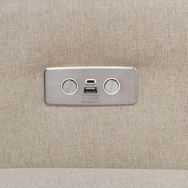 Kiwi Electronic Recliner and Swivel Glider with USB port