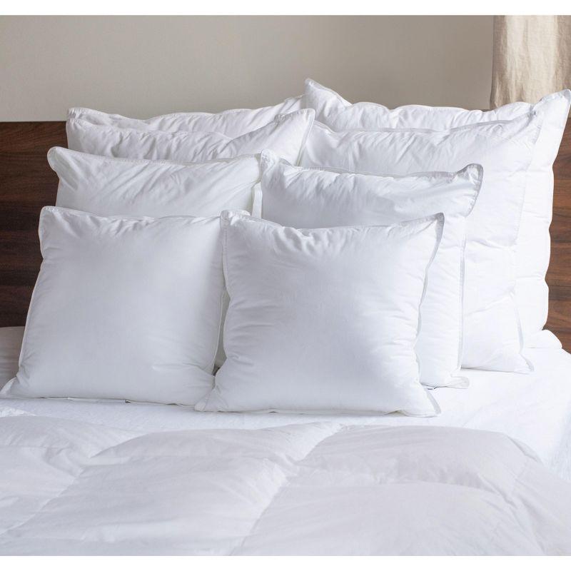 BOKSER HOME Down Alternative Throw Pillow Insert - 2 Pack (Set of 2)