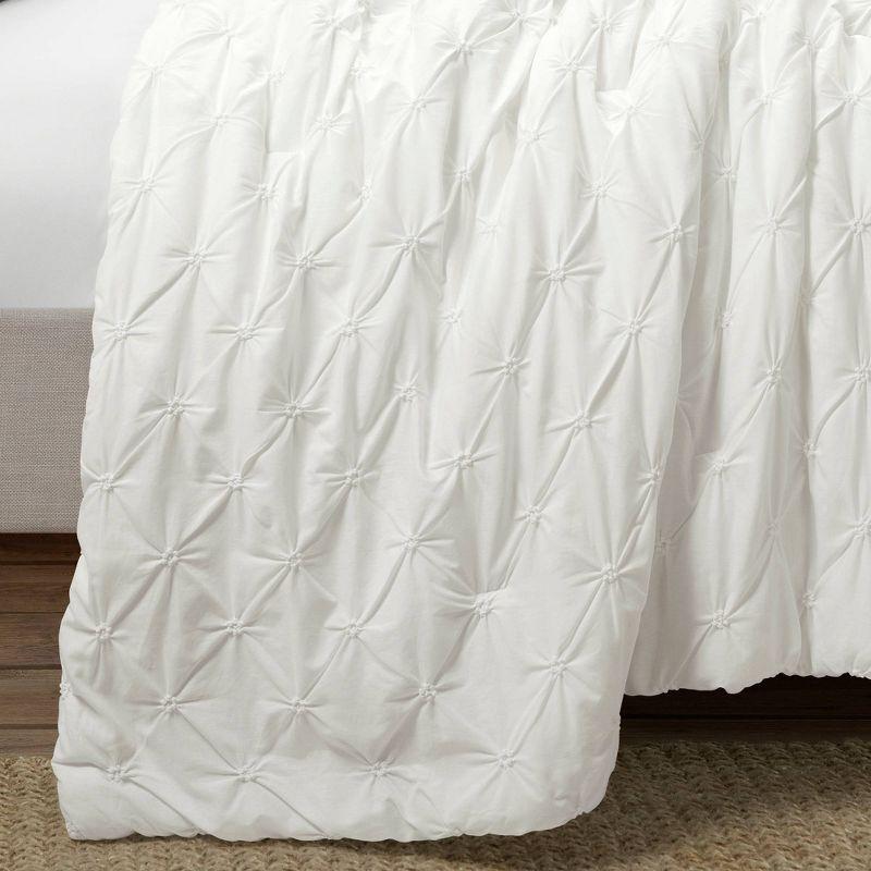 White Cotton 3 Piece Comforter Set