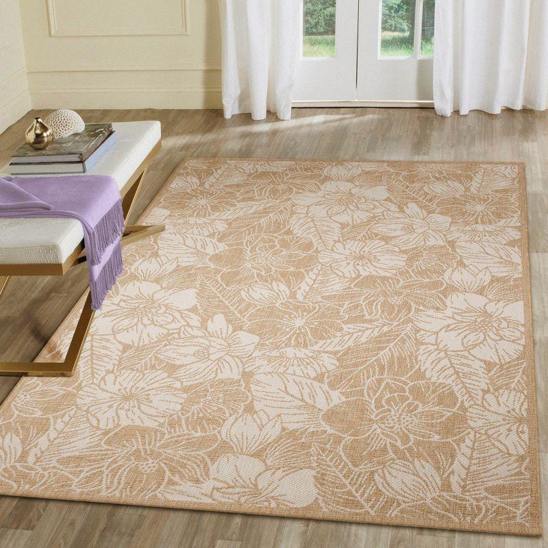 Liora Manne Carmel Botanical Indoor/Outdoor Rug Sand 7'10" x 9'10"