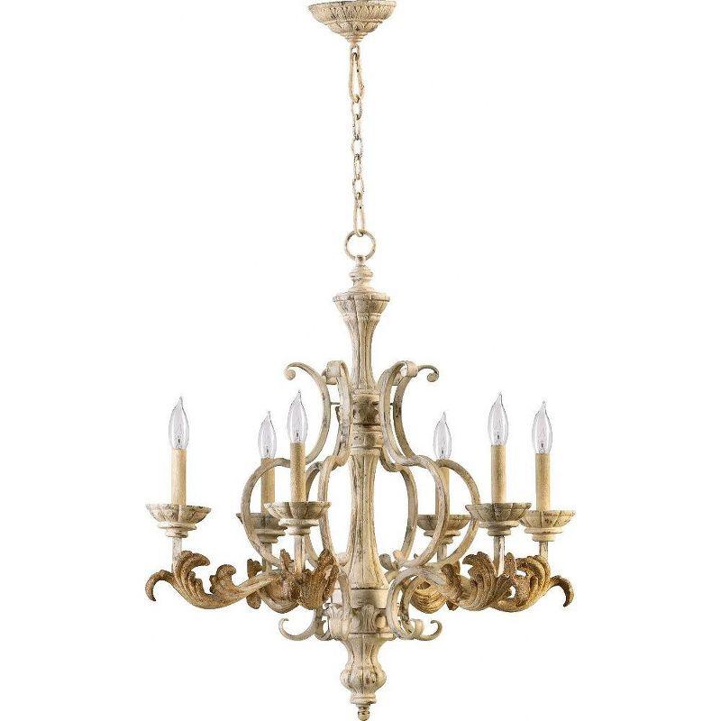 Quorum Lighting Florence 6-Light Chandelier, 6 Lights, Persian White