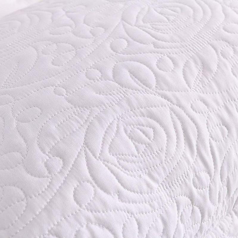 Marcielo 2 Pcs Embroidered Pillow Shams King Size Navy King