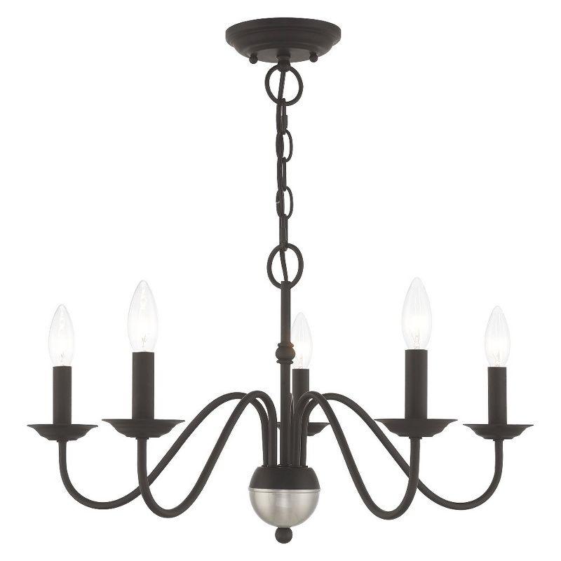 Livex Lighting Windsor 5 - Light Chandelier in  Black