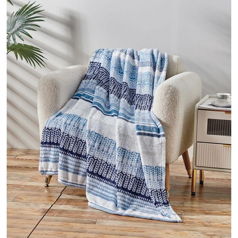 Noble House Extra Comfy and Plush Oversized Throw Blanket - Anissa - 50" x 70"