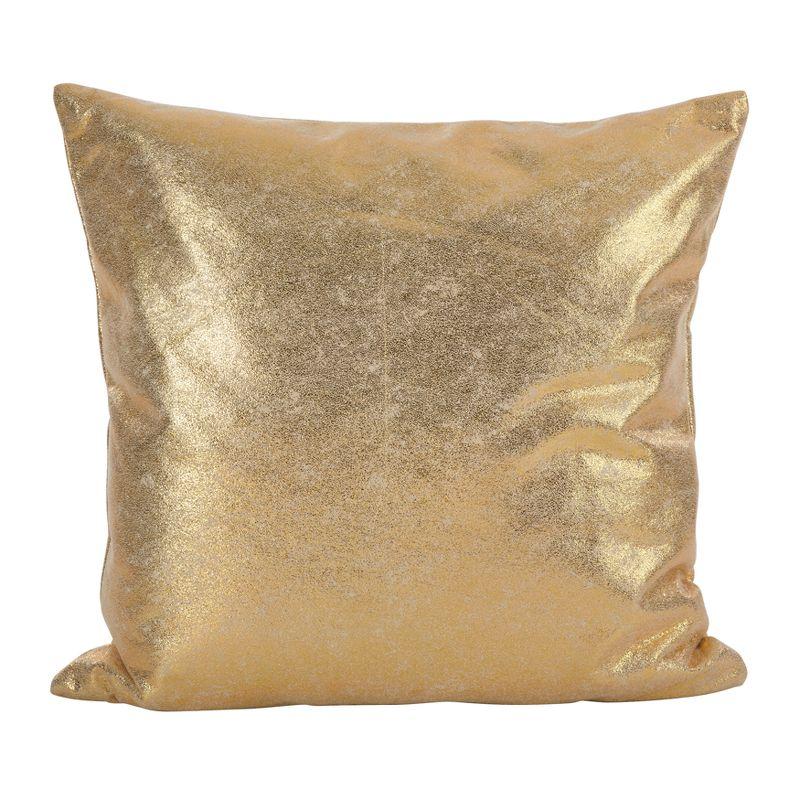 20"x20" Shimmering Metallic Design Down Filled Throw Pillow - Saro Lifestyle