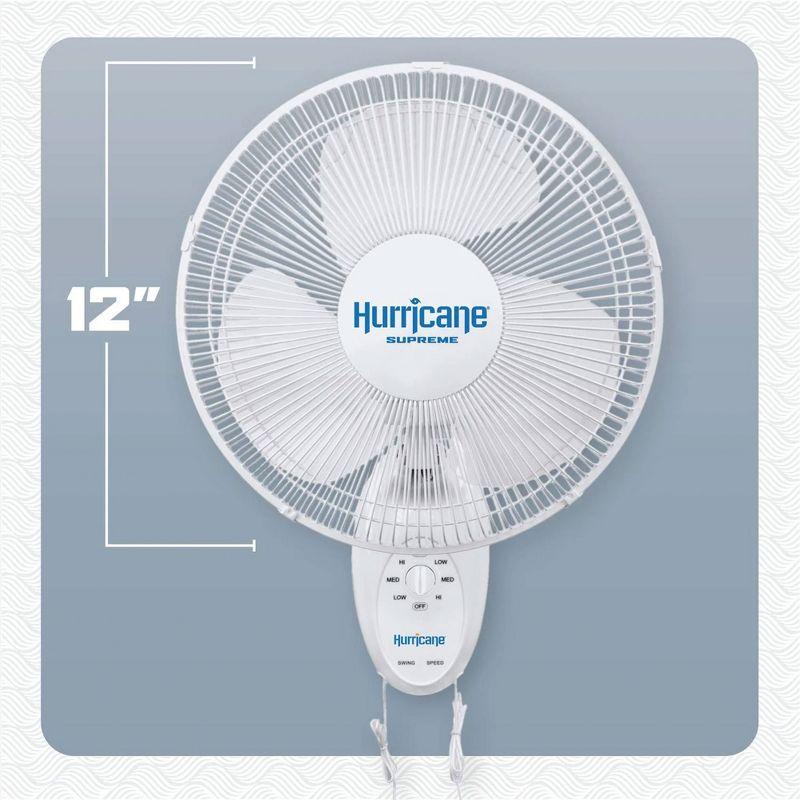 Hurricane Oscillating Wall Mounted Fan