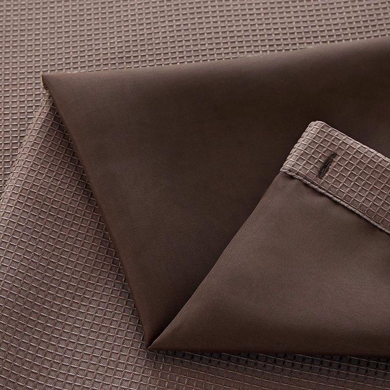Dainty Home Complete Shower Curtain With Detachable Liner - Brown