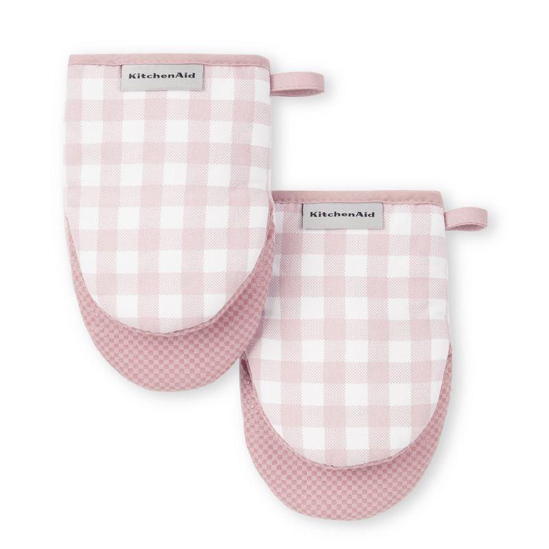 KitchenAid Gingham Mini Oven Mitt 2-Pack Set