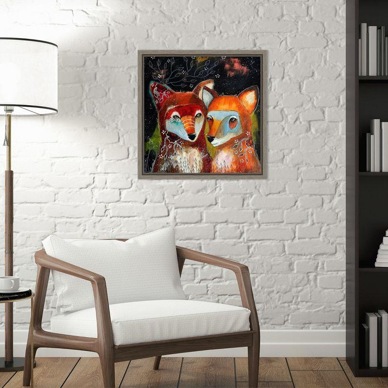 Amanti Art Home Is Wherever You Are by The Secret Hermit Canvas Wall Art Print Framed 16 x 16-in.