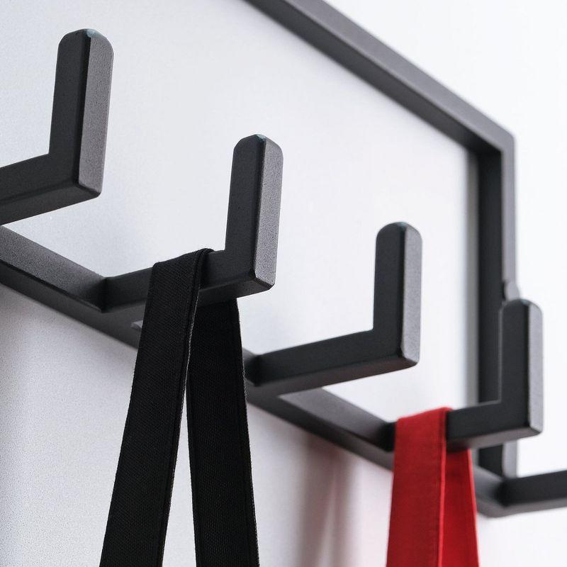 Metal Coat Rack Wall Mounted – Multi-Hook Hanging Rack for Coats, Bags & Hats – Easy Install, Rust-Resistant, Indoor & Outdoor Use (10 Hook)