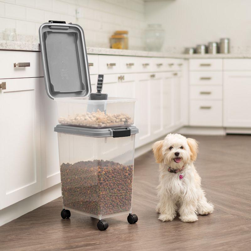 Chrome Clear Airtight Plastic Pet Food Storage Container Combo