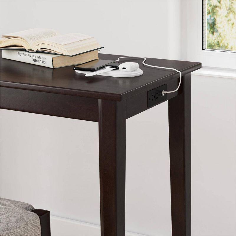 DHP Dallon Sofa Table with 3 Stools and USB Charger