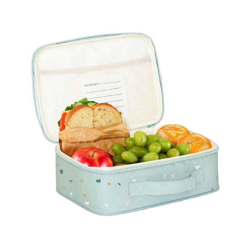 3 Sprouts 3 Sprouts - Recycled Fabric Insulated School Lunch Bag for Kids - Terrazzo