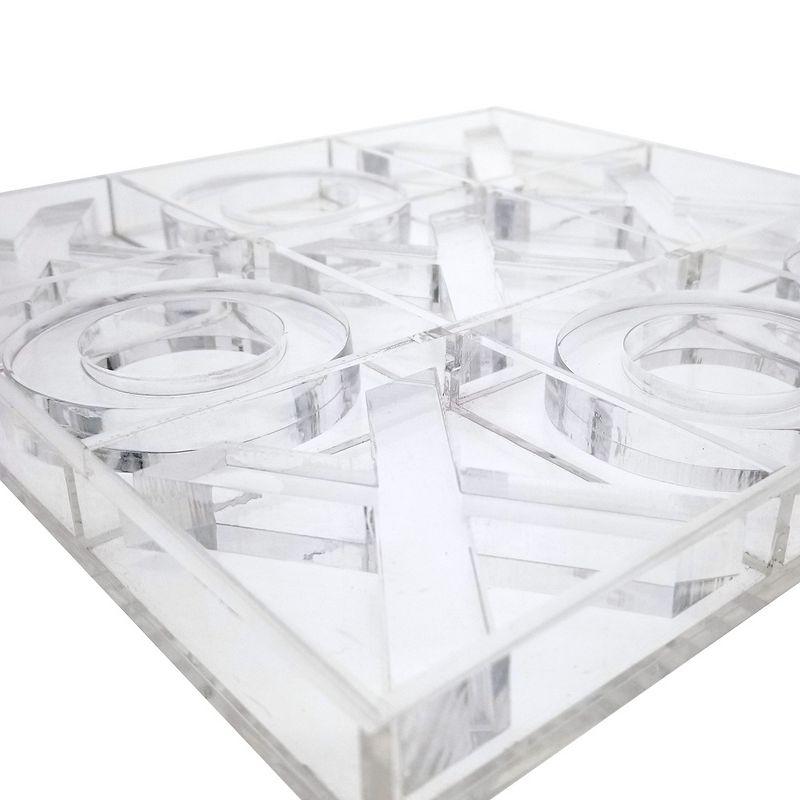 OnDisplay Luxe Acrylic Tic Tac Toe Set, Clear