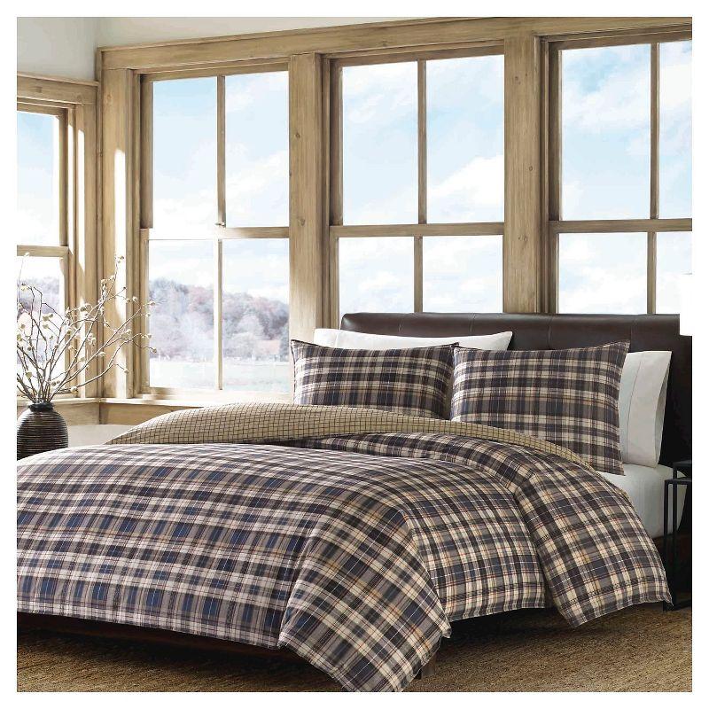 Eddie Bauer Eddie Bauer Port Gamble Indigo Cotton Duvet Cover Set