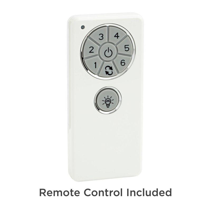 60" Casa Vieja Modern 3 Blade Indoor Ceiling Fan with Light LED Remote Soft Brass Black for House Bedroom Living Room Home Bedroom