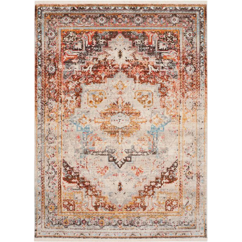 Vintage Persian VTP438 Power Loomed Indoor Area Rug - Cream/Multi - 4'x6' - Safavieh