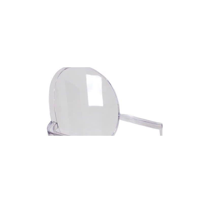 Flash Furniture Ghost Chair with Arms in Transparent Crystal